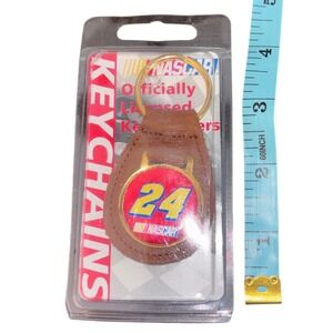 NASCAR | Jeff Gordon 24 | Officially Licensed Leather Keychain |‎ New